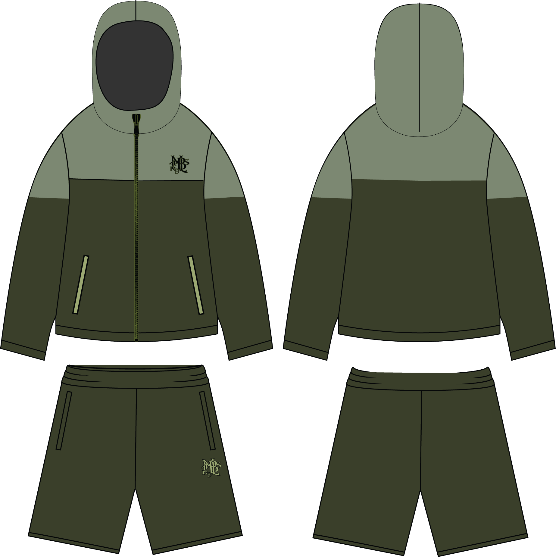 MILITARY DRIP TRACKSUIT [MILITARY GREEN]